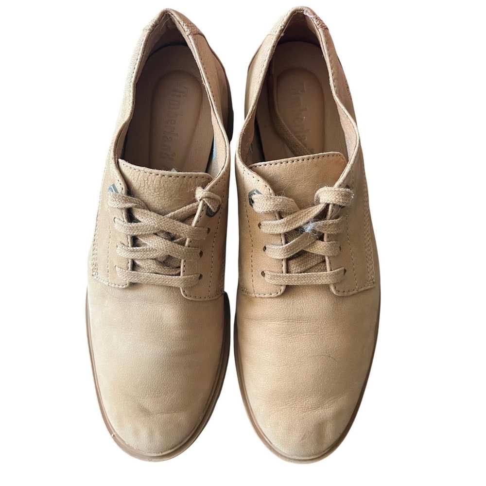 Timberland Oxford Platform Lug Sole Leather Shoes Womens Size 6 - Picture 2 of 8